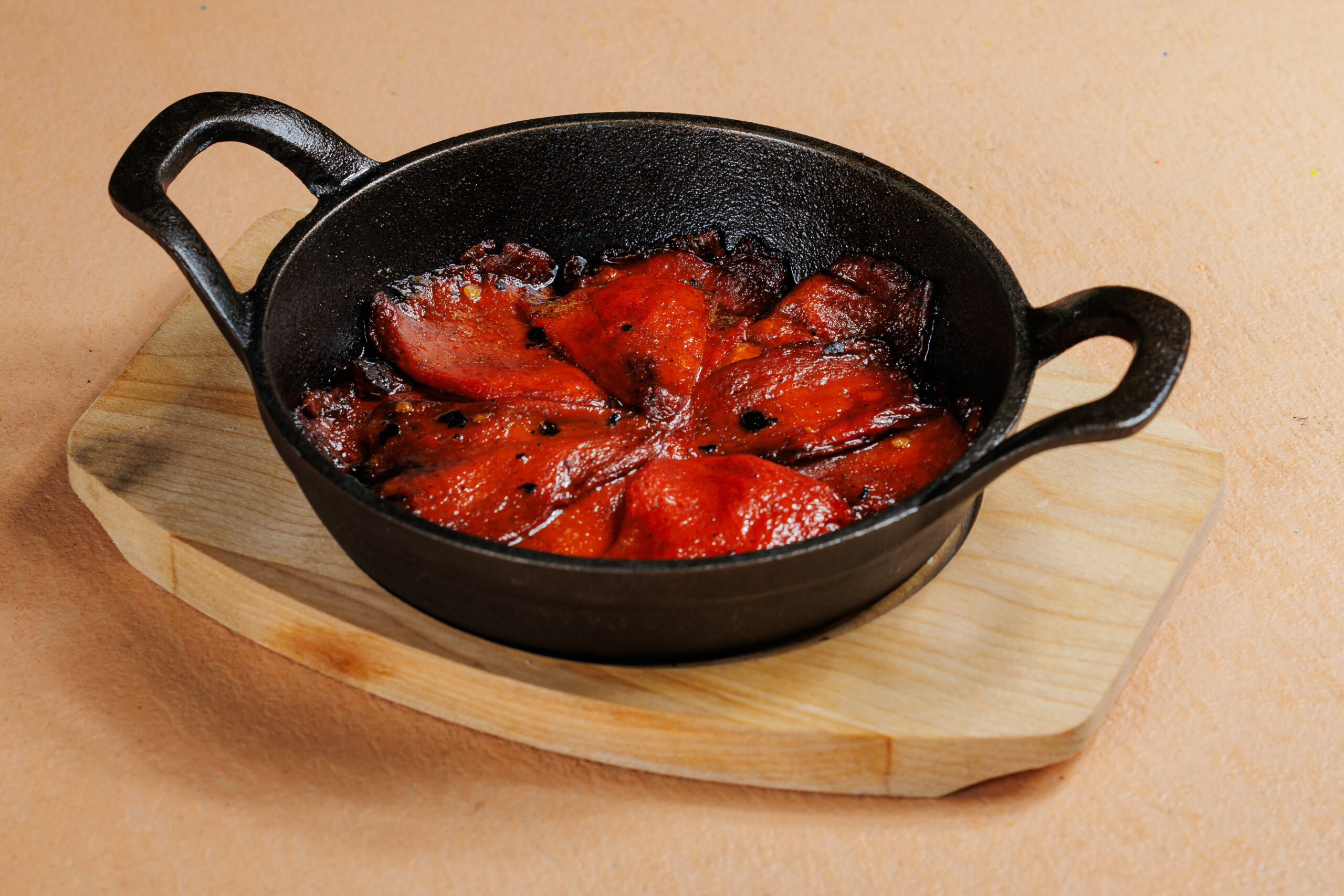 Charcoal-confit piquillo peppers