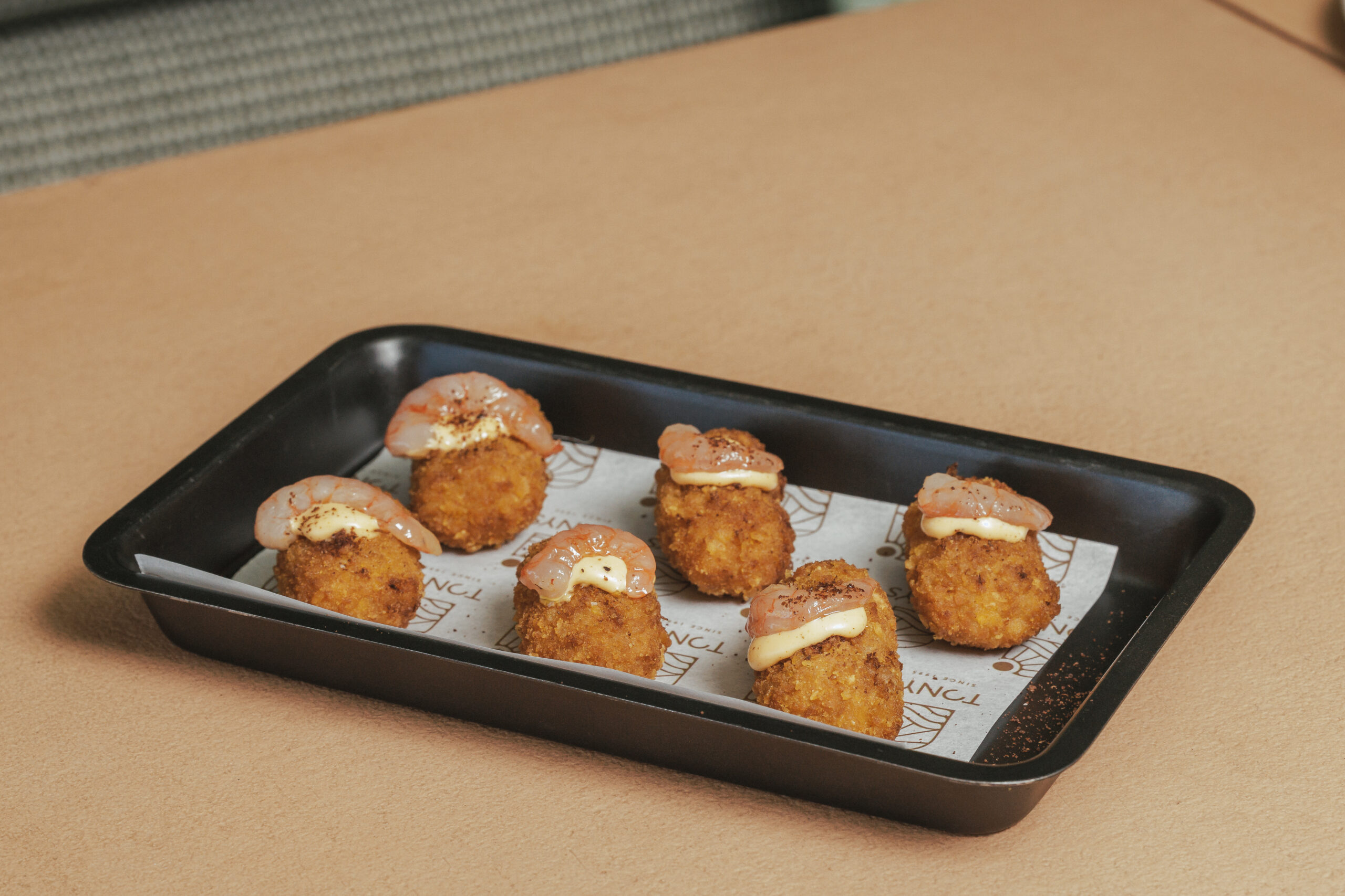 Croquetas de gamba blanca
