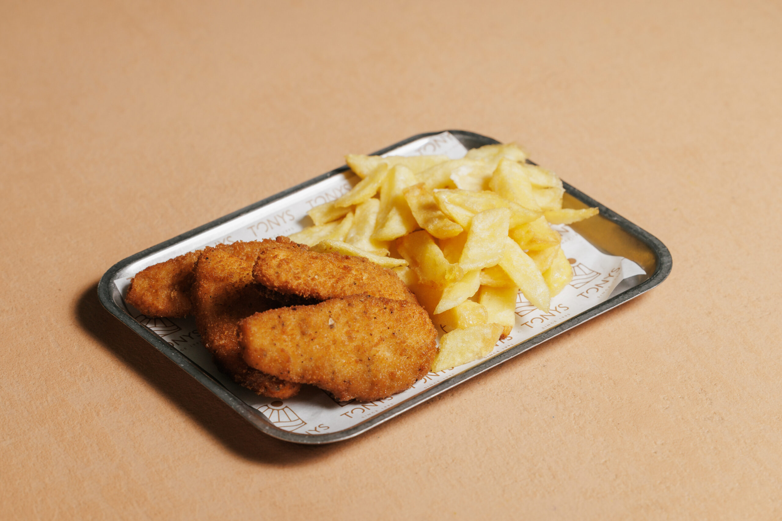 Lagrimitas de pollo con patatas
